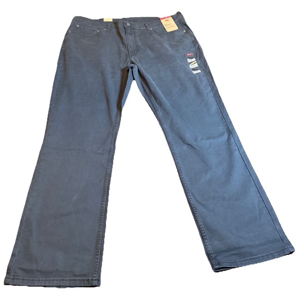 NWT Levi's 514 Men's 38x30 Straight Fit Jeans Dark Gray Stretch Denim